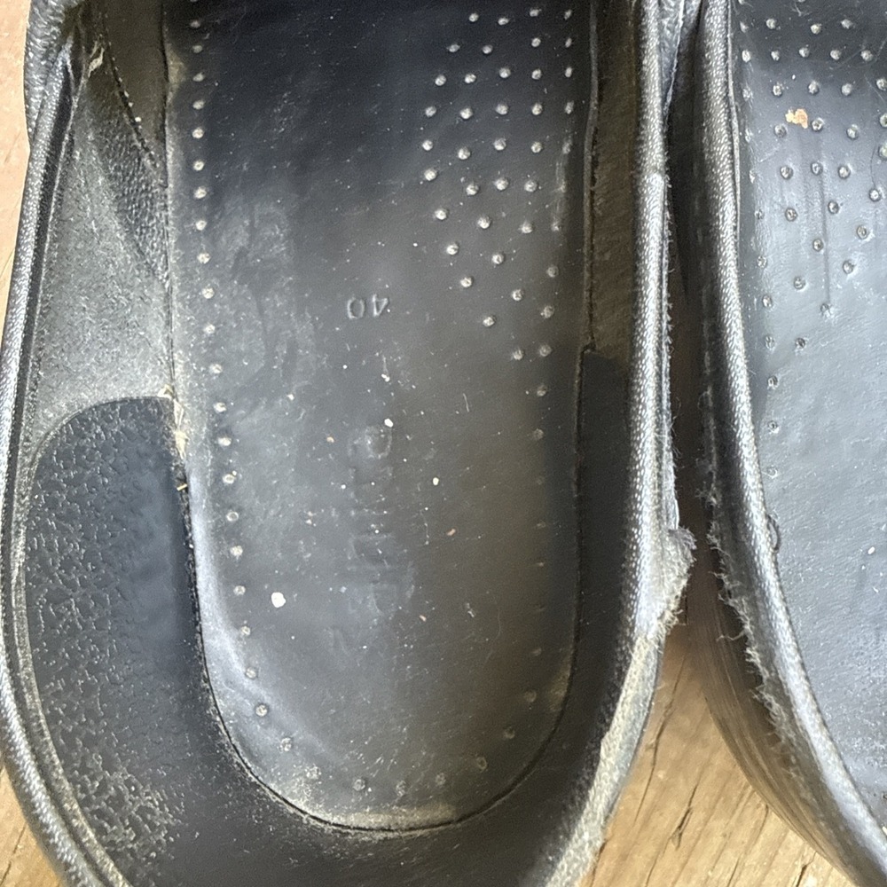 Sanita The Original Danish Clogs Work Nurse Women's Black Patent Size 40 - Picture 8 of 10